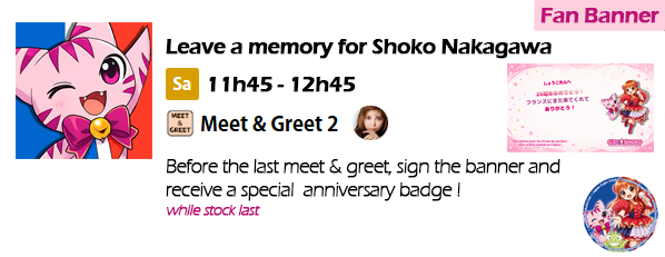 Fan banner Saturday before Meet and Greet