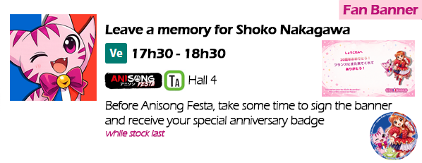 Fan banner before Anisong Festa